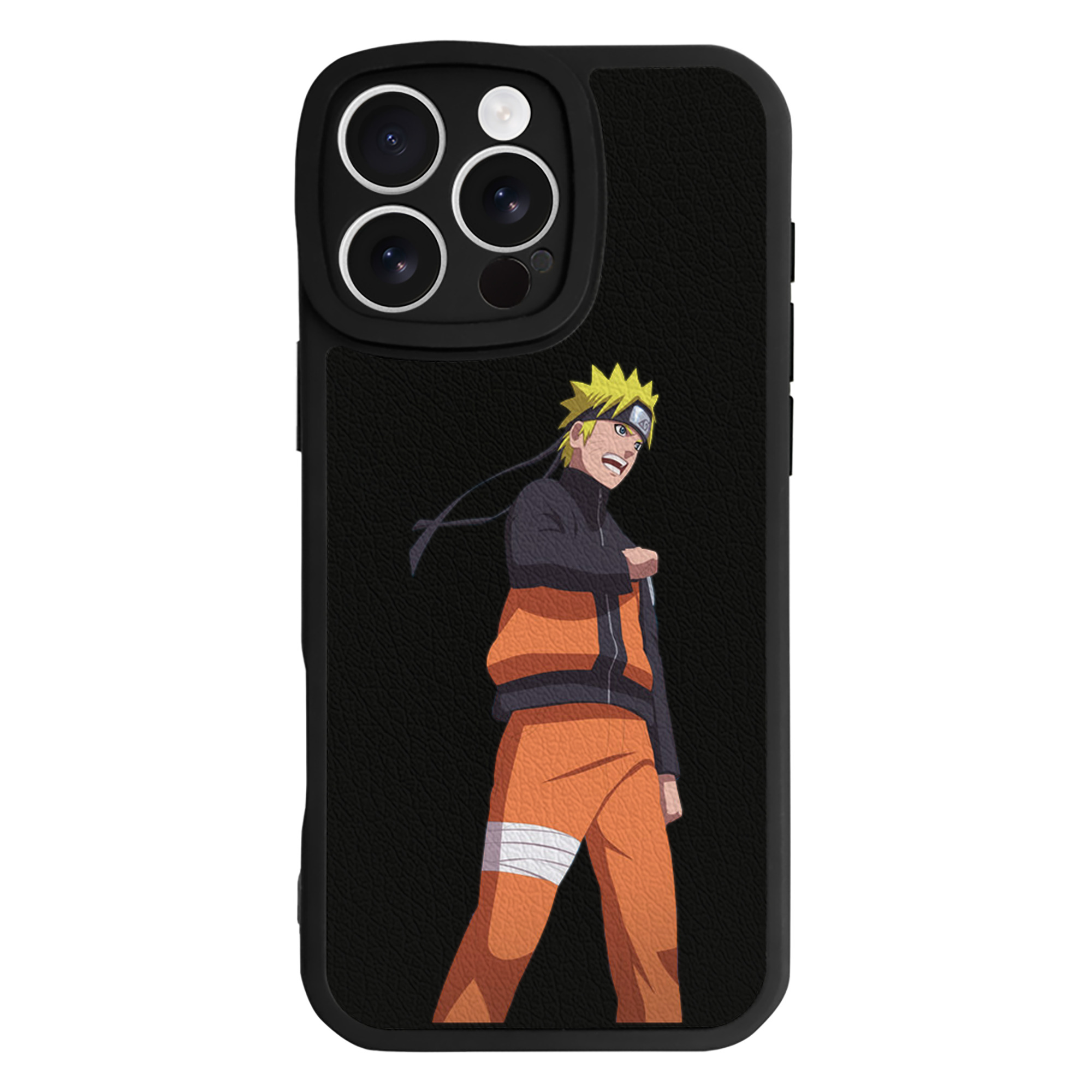 （画像用） NARUTO -ナルト- うずまき ナルト Uzumaki Naruto 【iPhone 16シリーズ対応】シリコンスマホケース（レザー調） 材質：シリコン